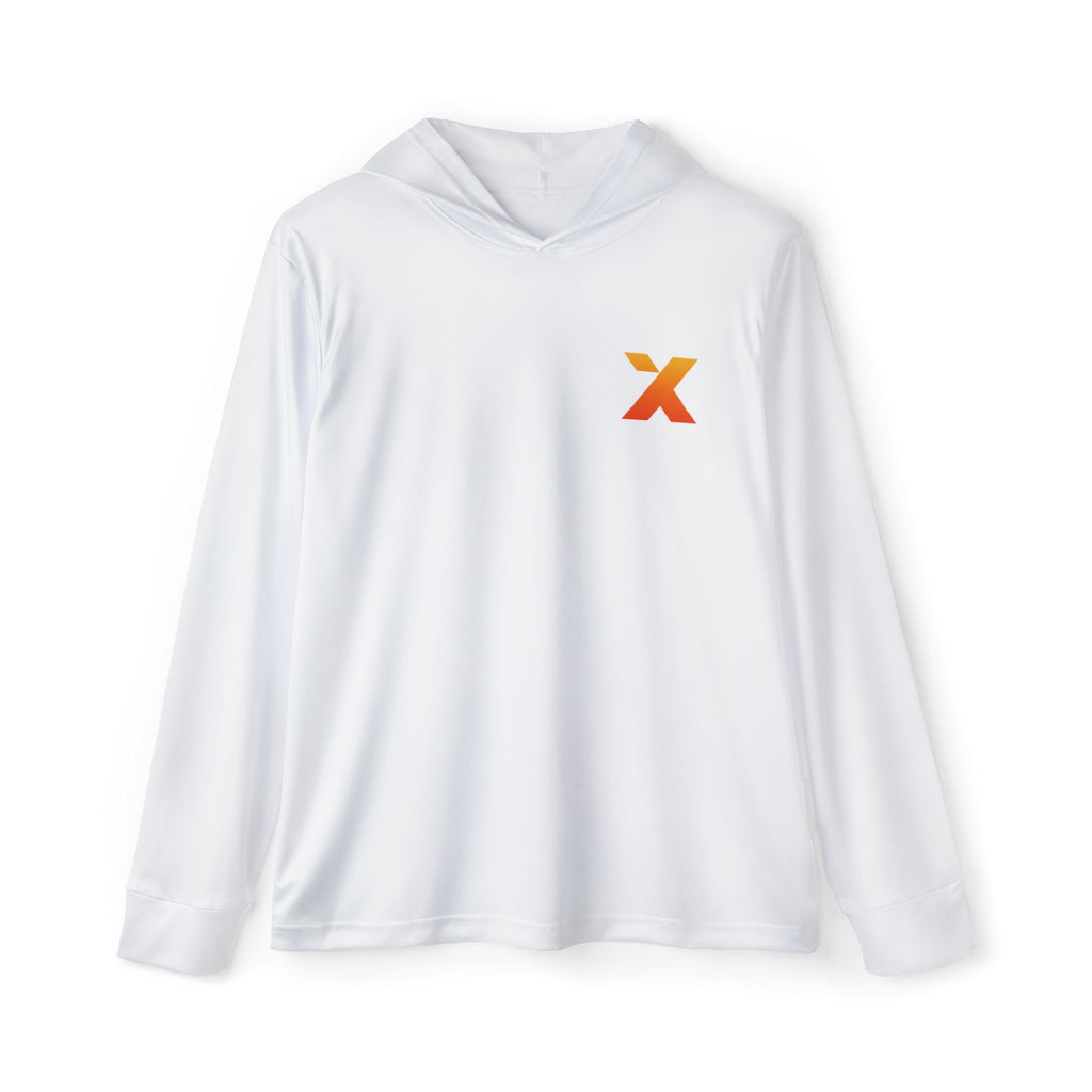 X Longsleeve Performance Hoodie, White