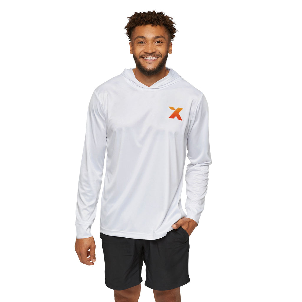 X Longsleeve Performance Hoodie, White