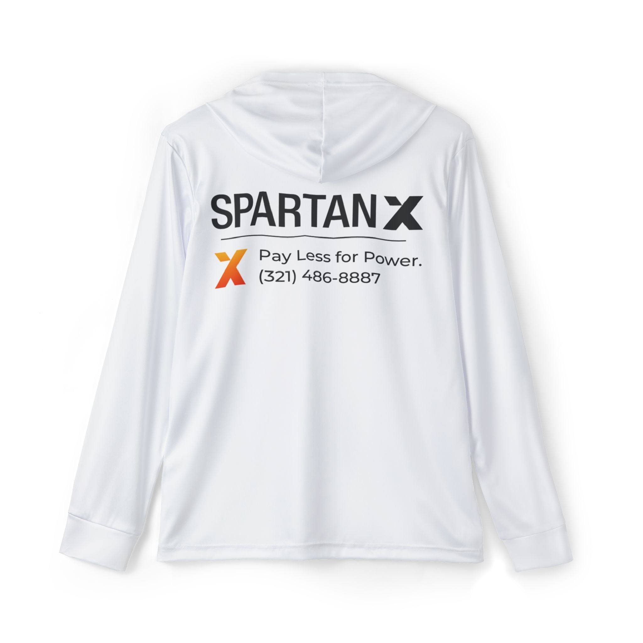 X Longsleeve Performance Hoodie, White