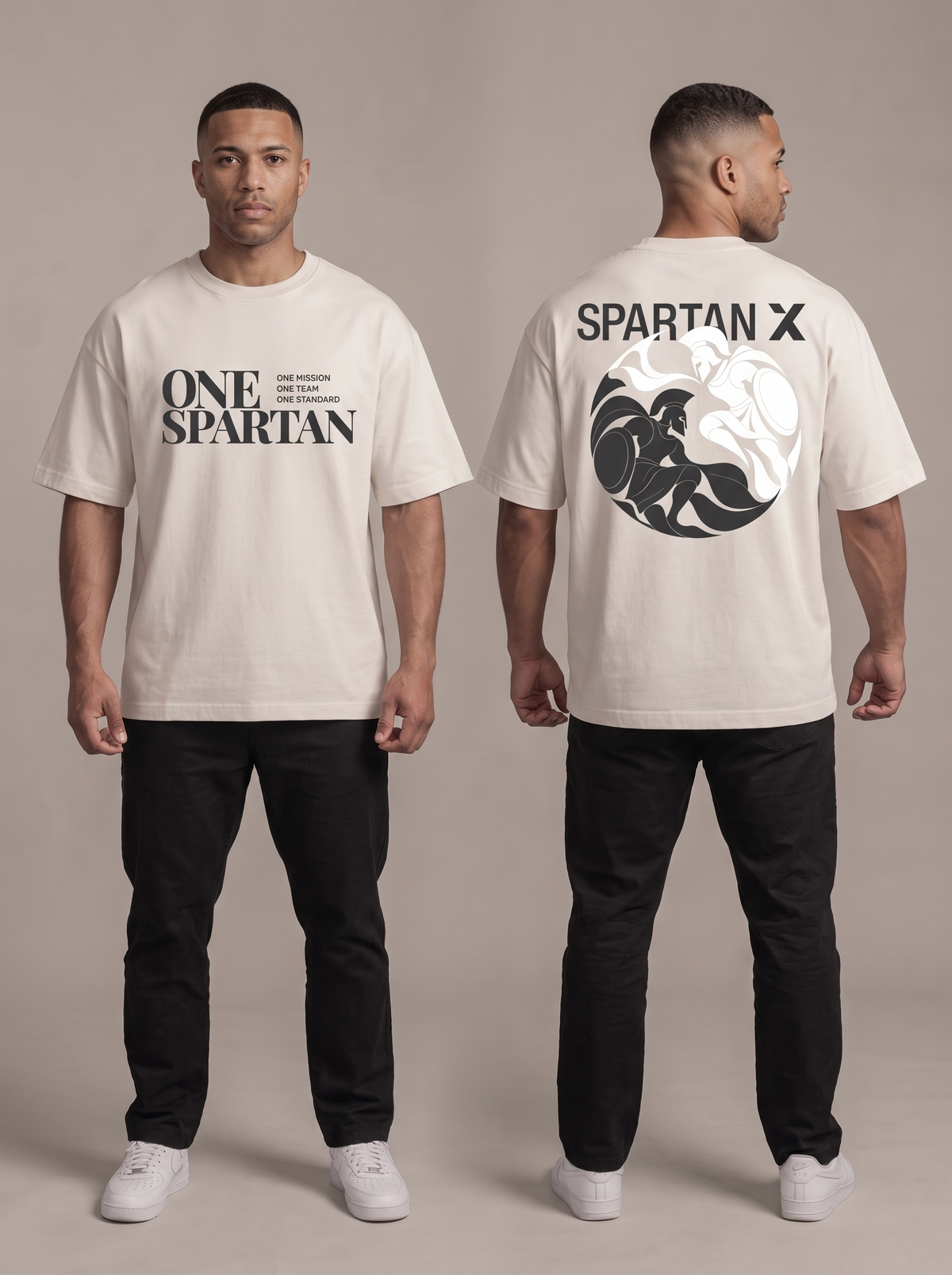 Sales - One Spartan Yin & Yang t-shirt